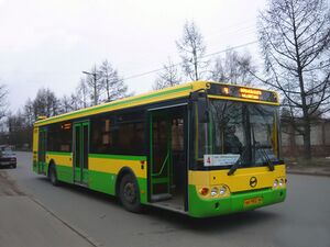 ЛиАЗ-5292.00 на остановке «Микрорайон Заря», Курск (2009)