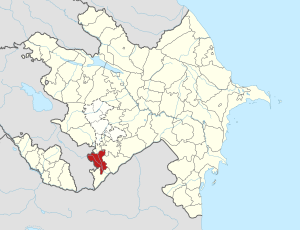 Губадлинский район на карте