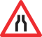 Verengte Fahrbahn/Chaussée rétrécie/Strettoria simmetrica