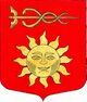 Coat of arms of the Novosvetskoye rural settlement, Gatchina District, Leningrad Oblast, Russia.jpg