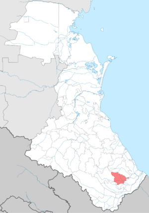 Хивский район на карте