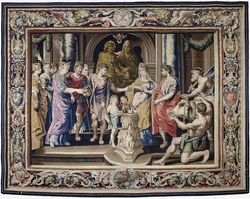 Tapestry showing the Marriage of Constantine and Fausta.jpg