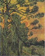 Van Gogh - Kiefern mit untergehender Sonne und weiblicher Figur.jpeg