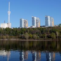 Пермская телебашня Ростелекома высотой 180 метров