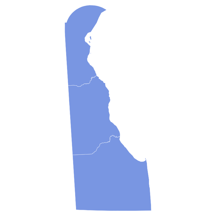 1978 United States Senate election in Delaware results map by county.svg