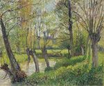 Camille Pissarro - Bords de l'Epte à Êragny, soleil couchant.jpg