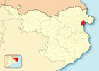 Расположение муниципалитета на карте провинции