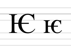 Cyrillic letter iotified E.svg