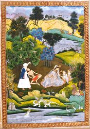 Fainted Laila and Majnun-Based on the Khamsa of Persian poet Nizami - Google Art Project.jpg
