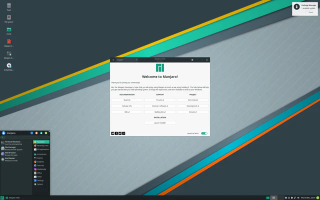 Manjaro Linux — последняя версия, разработчик, семейство