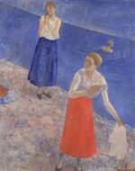 At the shore by Petrov-Vodkin (1924, Hermitage).jpg