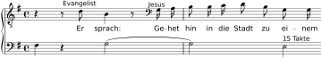 BWV244 Incipit Nr. 15 Er sprach Gehet hin.svg