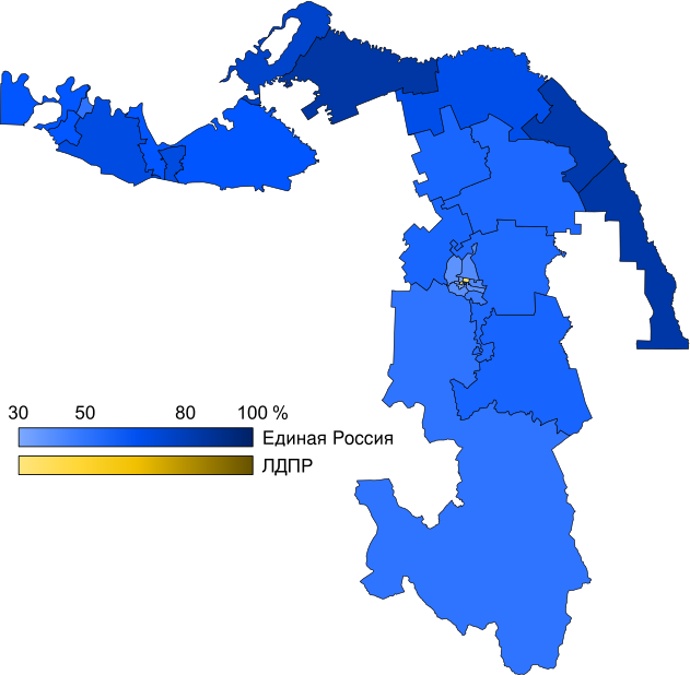 2016 Adygean legislative election PR map.svg