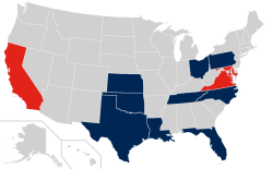 American Athletic Conference map.svg