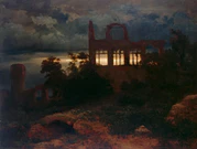 Arnold Böcklin - Landschaft mit Burgruine (1847).jpg
