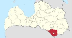 Аугшдаугавский край на карте