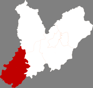 Линъюань на карте