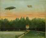 Henri Rousseau - Landscape with the Dirigible Republique and a Wright Airplane.jpg