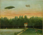 Henri Rousseau - Landscape with the Dirigible Republique and a Wright Airplane.jpg