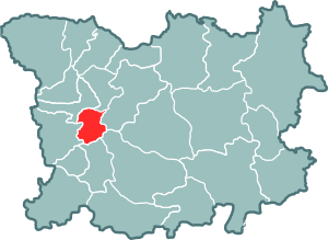 Лидский повет на карте