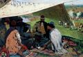 Русские князья заключаютмир в Уветичах .