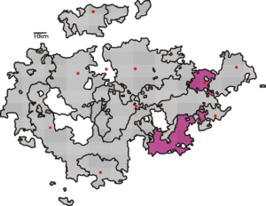Рейсс (младшей линии) на карте Тюрингии