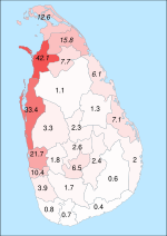 Sri Lanka Christians.svg