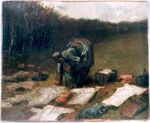 Van Gogh Peasant Woman Laundering f148 jh908.jpg
