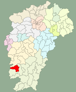 Шанъю на карте