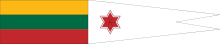 Lithuanian Navy Division Commander's pennant.svg