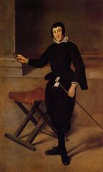 Retrato de bufón (Juan Calabazas, Calabacillas), possibly by Diego Velázquez.jpg