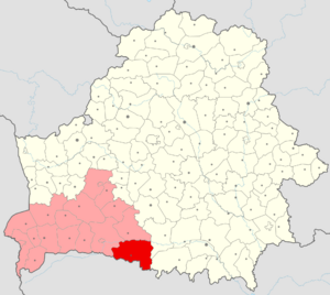 Столинский район на карте