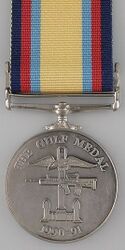 Campaign Medal awarded to British forces for the Gulf War 1990-91 (Reverse).jpg
