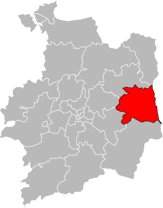 Кантон на карте департамента Иль и Вилен