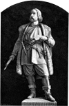 Modell till statyn över Engelbrekt Engelbrektsson i Örebro (ur Svenska Familj-Journalen).png