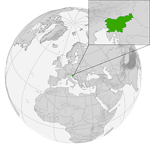 Словения на карте мира