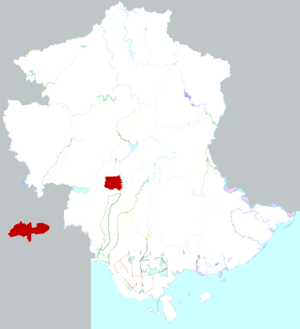 Лунань на карте