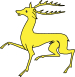 Heraldique meuble cerf passant.svg
