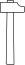 Meuble héraldique marteau.svg