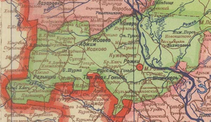 Рожкинский район на карте