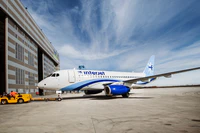 SSJ100 for Interjet - Painting the livery (8465013212).jpg