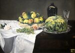 Still Life with Melon and Peaches.JPG