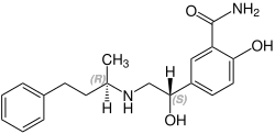 (RS)-Labetalol Structural Formula V1.svg