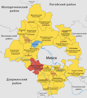 Щомыслицкий сельсовет на карте