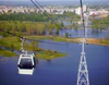 Nizhny Novgorod aerial tramway. Over lowland near Bor Town.jpg