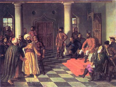 Theodor Aman - Vlad the Impaler and the Turkish Envoys.jpg