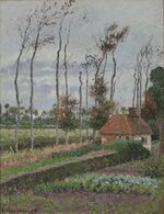 Camille Pissarro - Le Potager du manoir d’Ango, Varengeville, temps gris - Phoenix Art Museum (PD 1288).jpg