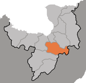 Капсан на карте