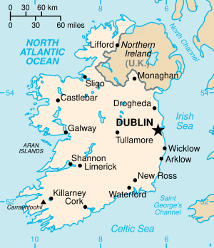 Dublin на карте
