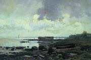 Fyodor Vasilyev The Ladoga shore Cloudy day 11003.jpg